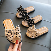 Dotti - Girl Bow Slides Slippers.